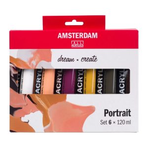 Amsterdam Standard Series Acrylic Paint Portrait Set | 6 x 120 ml