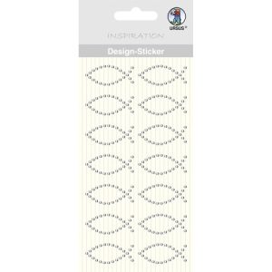 URSUS Design sticker "fish" silver