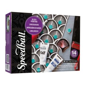 SPEEDBALL® Deluxe Fabric Block Printing Kit/14pcs