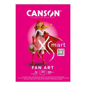 CANSON A4 XSmart Fan Art PAD 250gsm 20sheets.
