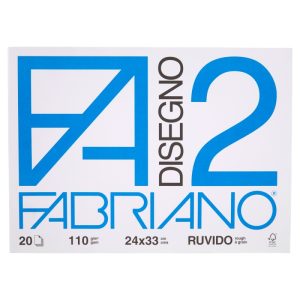FABRIANO  DISEGNO 2 DRAWING PAD 24x33cm 110GSM