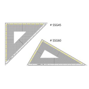 ISOMARS Set Square Graphic - 45°/60°