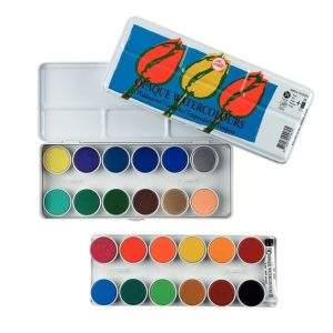 TALENS OPAQUE WATERCOLOUR SET 24 PANS