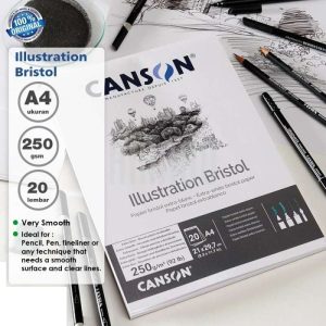 Canson® Illustration Bristol Pad 250 gsm 20 Sheets.