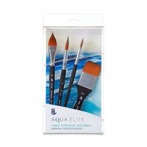 PRINCETON AQUA ELITE  WATERCOLOUR BRUSH : SERIES 4850 SET OF 4