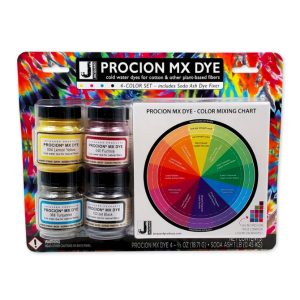 JACQUARD PROCION MX DYE 4 COLOR SET WITH SODA ASH DYE FIXER