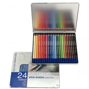 VAN GOGH COLOUR PENCILS BASIC SET WITH 24 COLOURS.
