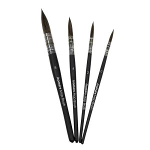 ISOMARS MOP Brush - Set of 4 (Natural Wood)