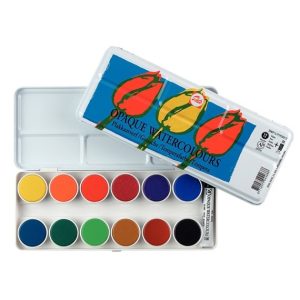TALENS OPAQUE WATERCOLOUR SET 12 PANS