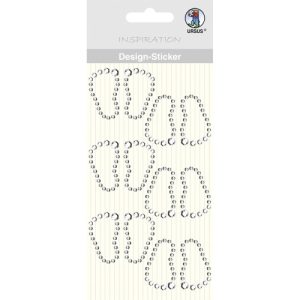 URSUS Design sticker "little feet" Silver .