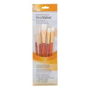 PRINCETON REAL VALUE Synthetic-White Taklon Set of 5 brushes