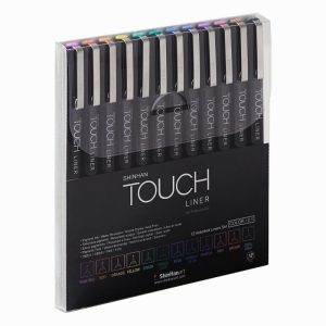 SHINHANArt TOUCH LINER (0.1MM) 12 COLOR SET.