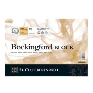 Bockingford Watercolour paper block pad 300 g/m 12 Sheets Rough