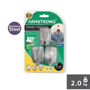 ARMSTRONG HOOK Stainless (AT-02P) 2.0kg. max load