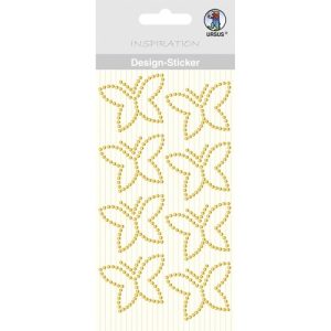 URSUS Design sticker "Butterflies" Gold