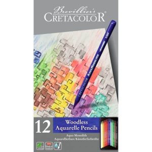 CRETACOLOR 12 AQUA MONOLITH WOODLESS AQUARELLE PENCIL