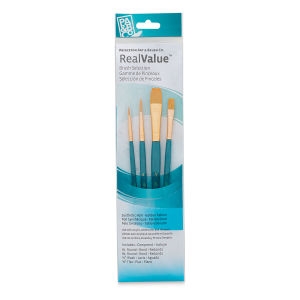 PRINCETON REAL VALUE GOLDEN TAKLON BRUSH SET OF 4