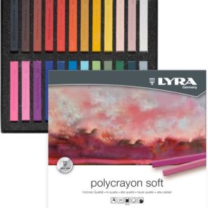 LYRA POLYCRAYON SOFT-  24 COLOUR SET