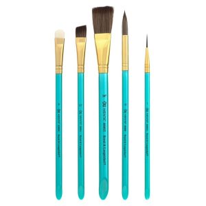 ROYAL & LANGNICKEL® Menta™ WATERCOLOR BRUSH SET of 5