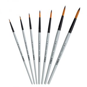 ISOMARS Paint Brush ROUND - Professional Set of 7pcs.