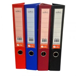 MESCO COLORED PVC LEVER ARCH FILE F/S NARROW