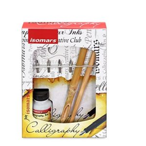 ISOMARS CALLIGRAPHY PEN SET- WOOD