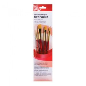 Princeton Real Value Golden Taklon Brush Set  of 4