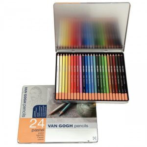 VAN GOGH PASTEL PENCILS BASIC SET WITH 24 COLOURS.