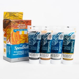SPEEDBALL® Metallic Block Printing 4 Ink Set