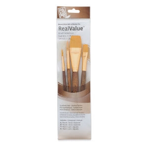 PRINCETON REAL VALUE GOLDEN TAKLON BRUSH SET OF 4