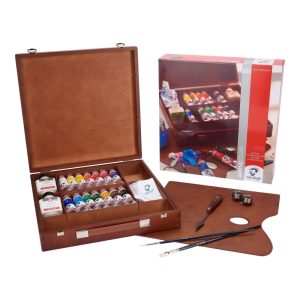VAN GOGH Acrylic colour wooden box Inspiration | 14 x 40 ml + accessories