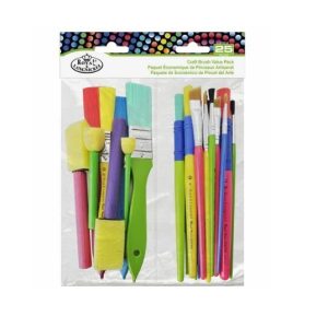 ROYAL & LANGNICKEL Craft Brush Value Pack (Pack of 25)