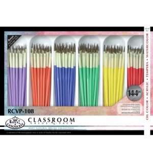 Royal & Langnickel - Soft Natural Hair Paint Brushes - 144pcs/SET