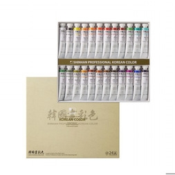 SHINHANART PROFESSIONAL KOREAN COLOR (A) 24 COLORS X 20ML TUBE SET
