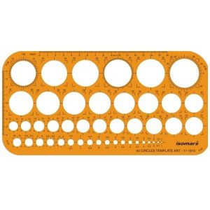 ISOMARS 45 Circles Shapes Figure Template