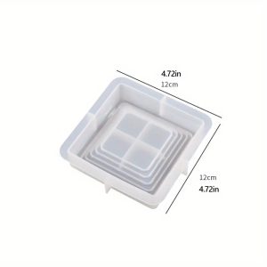 Silicon Mold Wave Pattern Square Storage