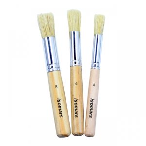 ISOMARS Stencil Brush Set of 3