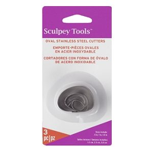 SCULPEY IRREGULAR OVAL METAL CUTTERS 6PCS
