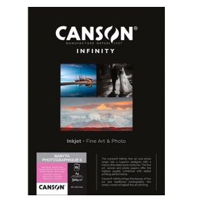CANSON® A4 Fine Art & Photo Paper INFINITY Baryta Photographique II 310GSM 25Sheets.