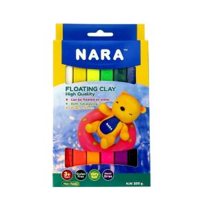 NARA FLOATING CLAY 200g x 12pcs COLORS IN PAPER BOX