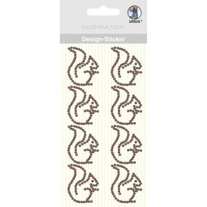 URSUS Design sticker "squirrel" Brown .