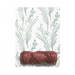 FLEUR DECORATIVE RUBBER ROLLER 15CM WILD FLOWER