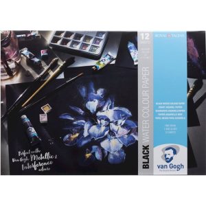 VAN GOGH Black Watercolour Paper Pad, A3,12 Sheets, 360g