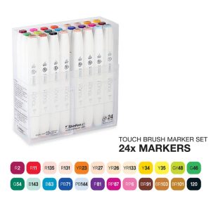 ShinhanArt TOUCH Twin 24Pcs Brush Marker SET