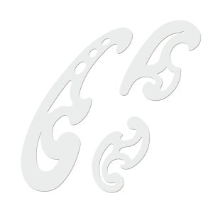 ISOMARS FRENCH CURVES SET OF 3PCS