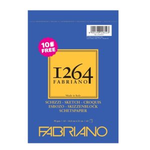 FABRIANO 1264 SPIRAL SKETCH PAD 90gsm