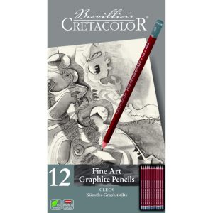 CRETACOLOR Cleos - Fine Art Graphite Pencil 12pcs set