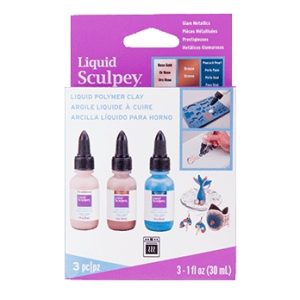SCULPEY LIQUID BAKEABLE MEDIUM GLAM METALLICS SET