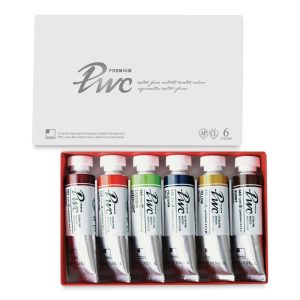 SHINHAN PREMIUM PWC WATERCOLOR 6X15ML MAIN COLORS (B) SET