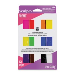 Sculpey® Premo Multipack Polymer Clay 12 Classic Colors 340g